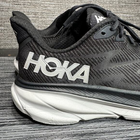 Hoka One One Clifton 9 Black White 1127896 BWHT Running Shoes - Women's 9 - Picture 9 of 16